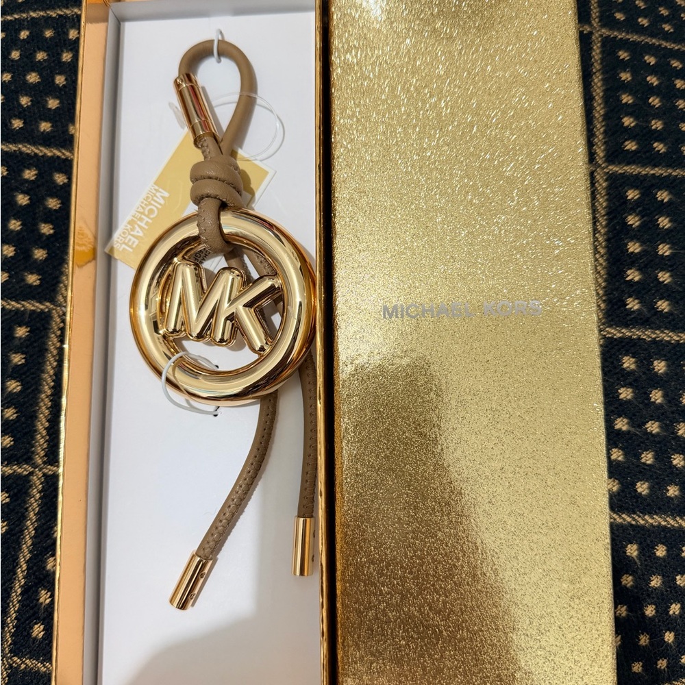 Michaels Kors Gold and Brown Pop Charm